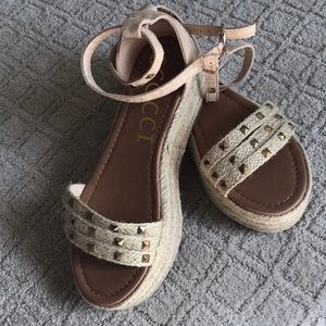 NWOT platform espadrilles